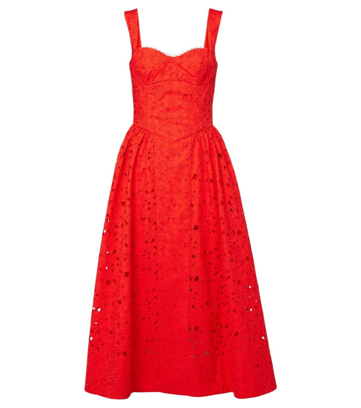 【REBECCA VALLANCEC】Blaire cotton guipure lace midi dress Rebecca Vallance Blaire cotton guipure lace midi dress