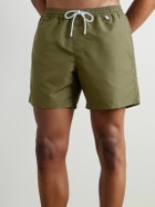 Loro Piana - Bay Straight-Leg Mid-Length Swim Shorts - Green