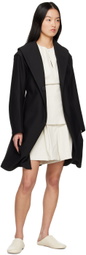 ISSEY MIYAKE Off-White Figure Faux-Leather Shorts