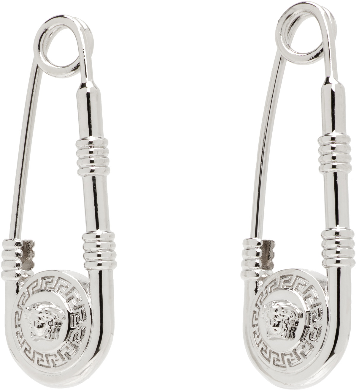 Versace Safety Pin Earrings