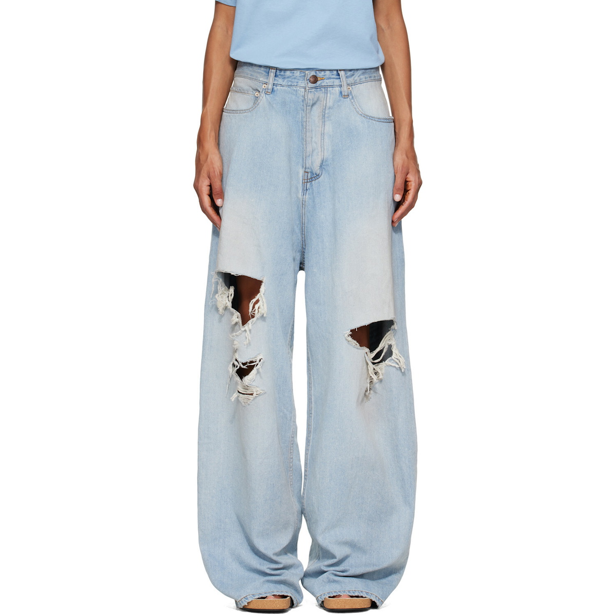 Balenciaga Blue Baggy Jeans
