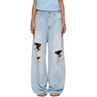 Balenciaga Blue Baggy Jeans
