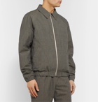 De Bonne Facture - Virgin Wool and Linen-Blend Blouson Jacket - Gray