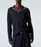 Giorgio Armani Linen and silk polo sweater