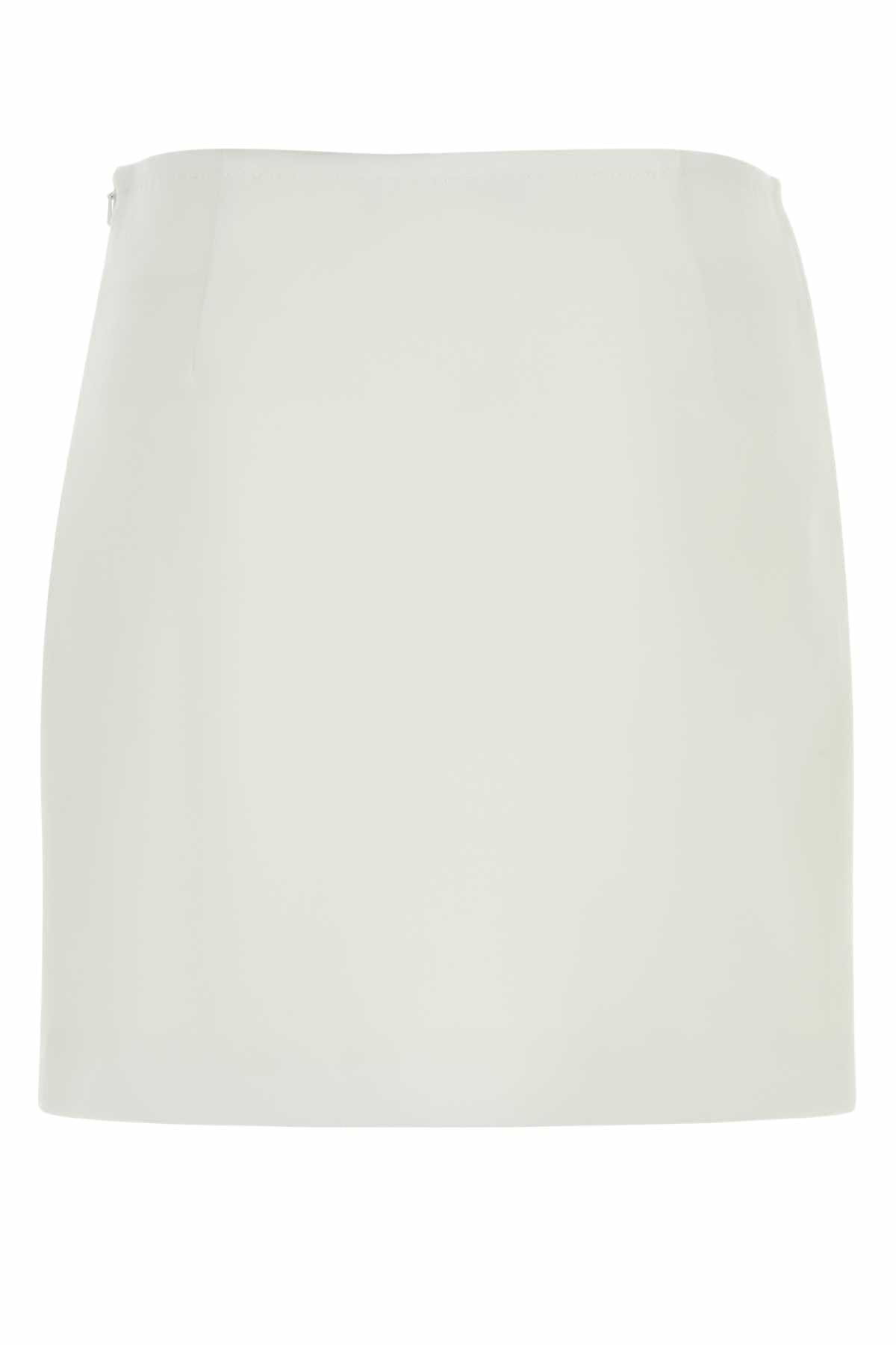 ミニスカート MAX MARA WHITE TRIACETATE BLEND PAGINE MINI SKIRT Max Mara Studio White Triacetate Blend Pagine Mini Skirt Max