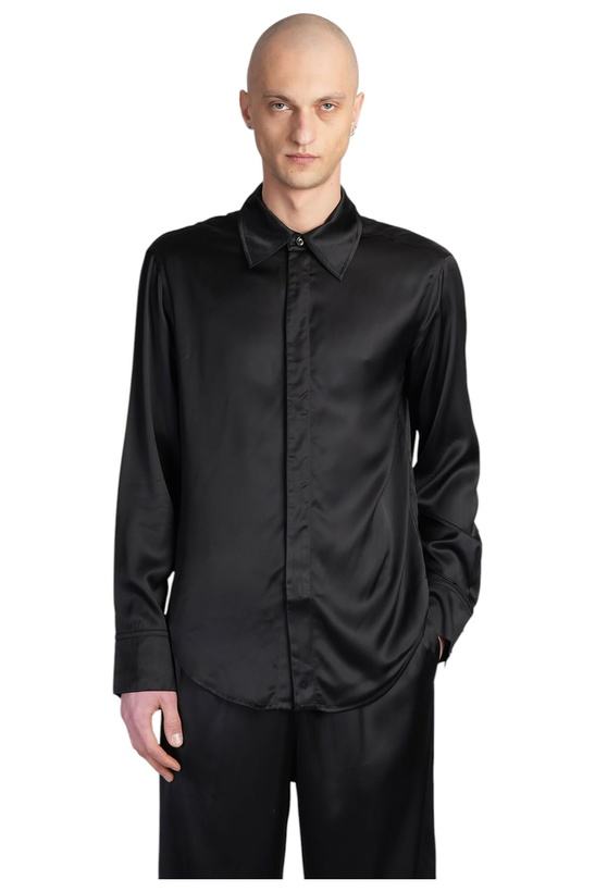 Photo: Marine Serre Shirt In Black Viscose