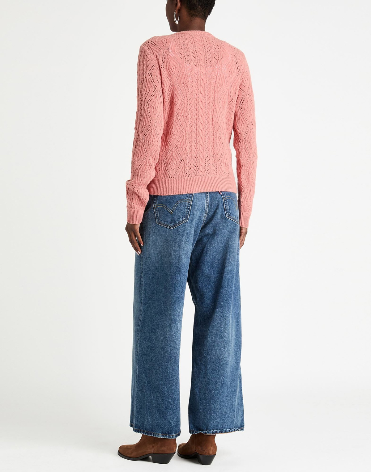 Etro Womens Sweater in Salmon pink