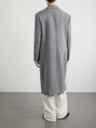 Valentino Garavani - Herringbone Virgin Wool Coat - Gray