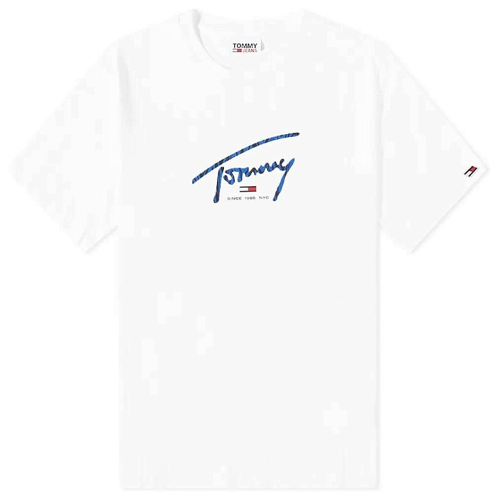 Photo: Tommy Jeans Men's Signature Psychedelic T-Shirt in White