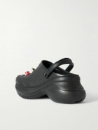Balenciaga - Crocs™ Embellished Rubber Mules - Black