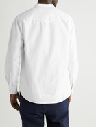 Officine Générale - Auguste Grandad-Collar Cotton Oxford Shirt - White