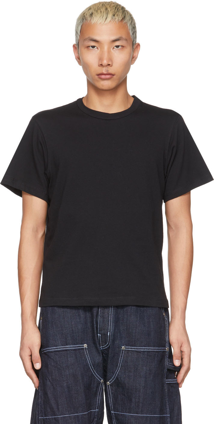 Sebastien Ami SSENSE Exclusive Black Simple T-Shirt