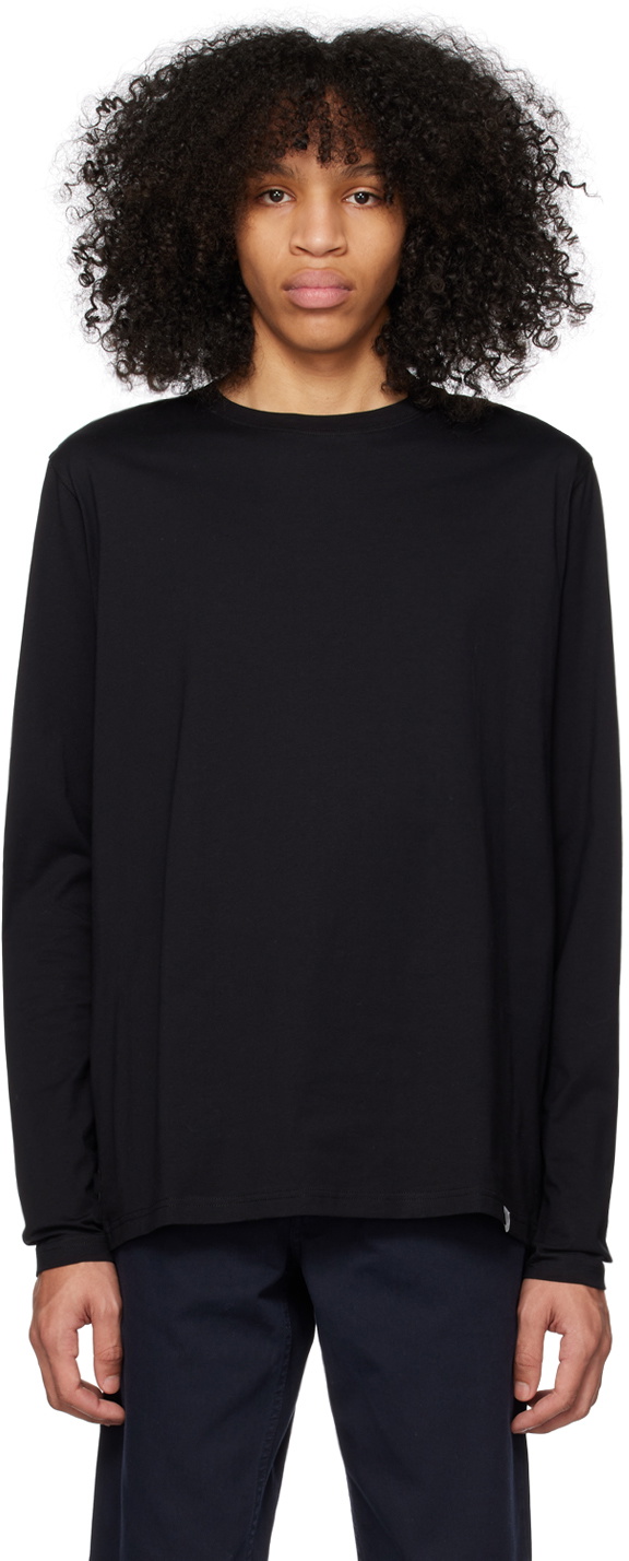 NORSE PROJECTS Black Niels Long Sleeve T-Shirt Norse Projects