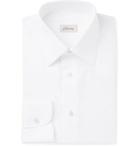 Brioni - White Slim-Fit Cotton-Poplin Shirt - Men - White