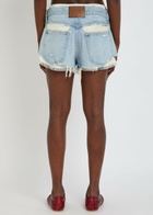Alexanderwang.t Underwear-effect Denim Shorts Indigo