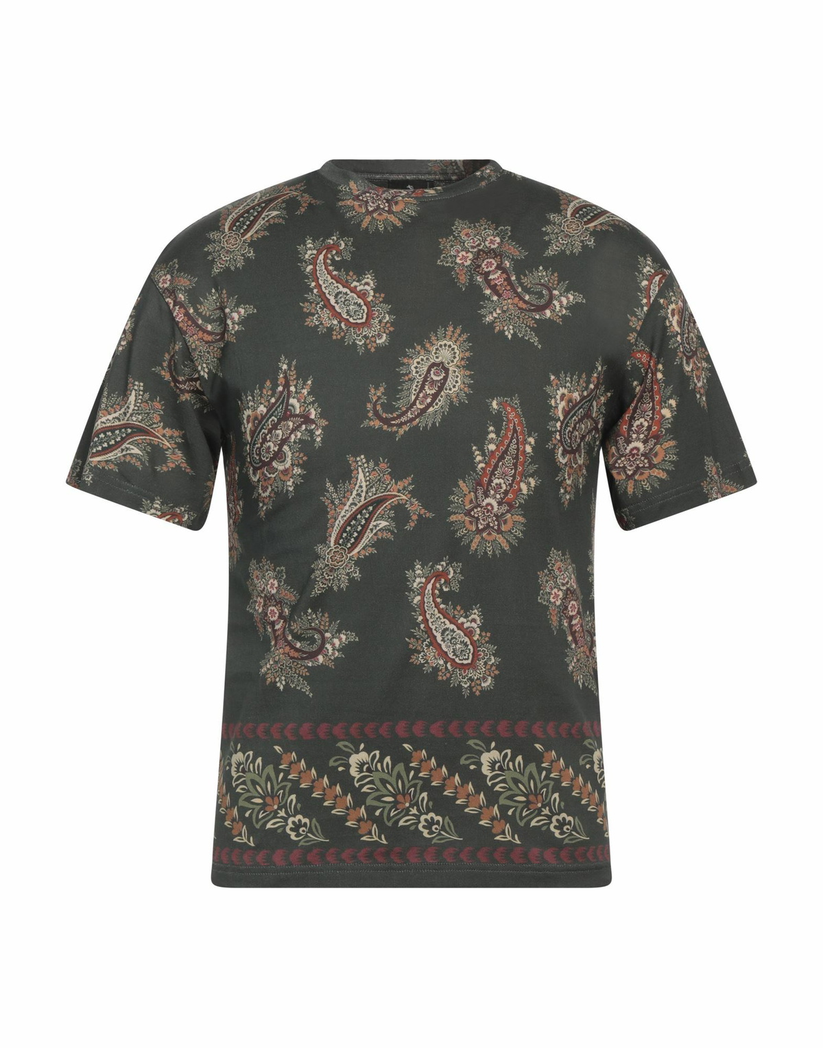 Etro Mens T-shirt Military in Green