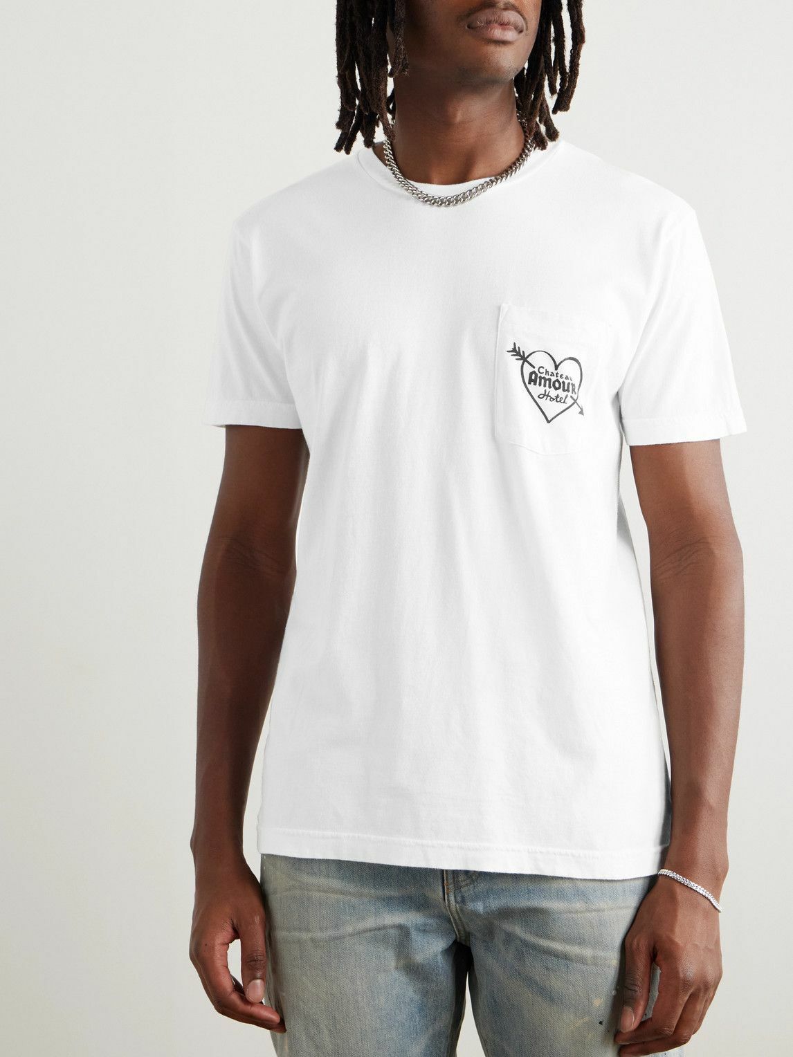 Local Authority LA - Logo-Print Cotton-Jersey T-Shirt - White