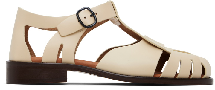 Photo: HEREU Off-White Pesca Sandals
