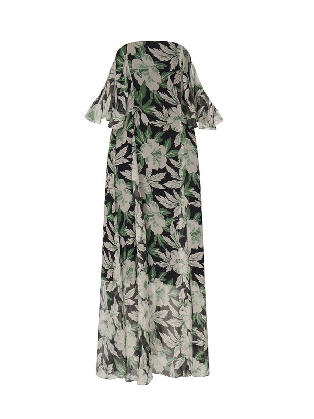Photo: Loewe Floral Print Silk Dress