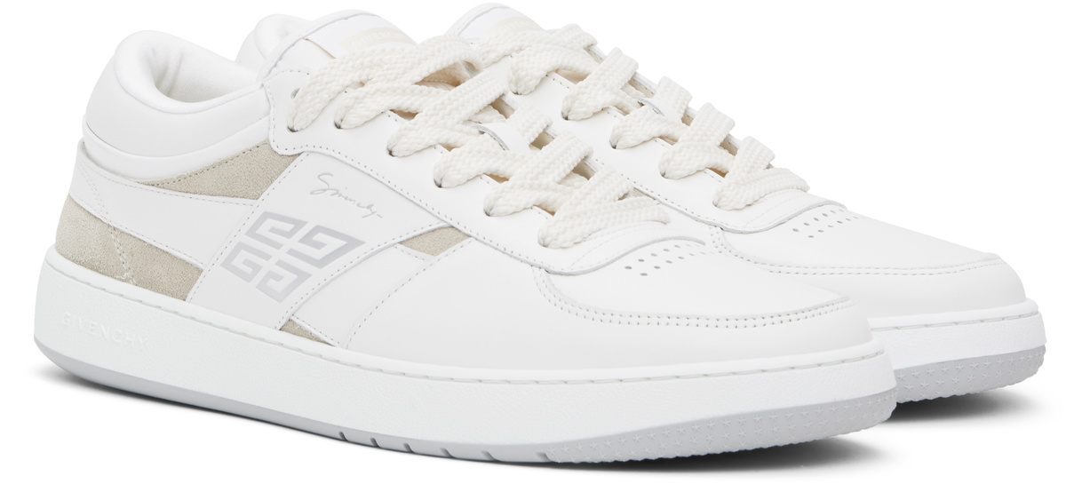 Givenchy White & Beige G Move Low Sneakers Givenchy