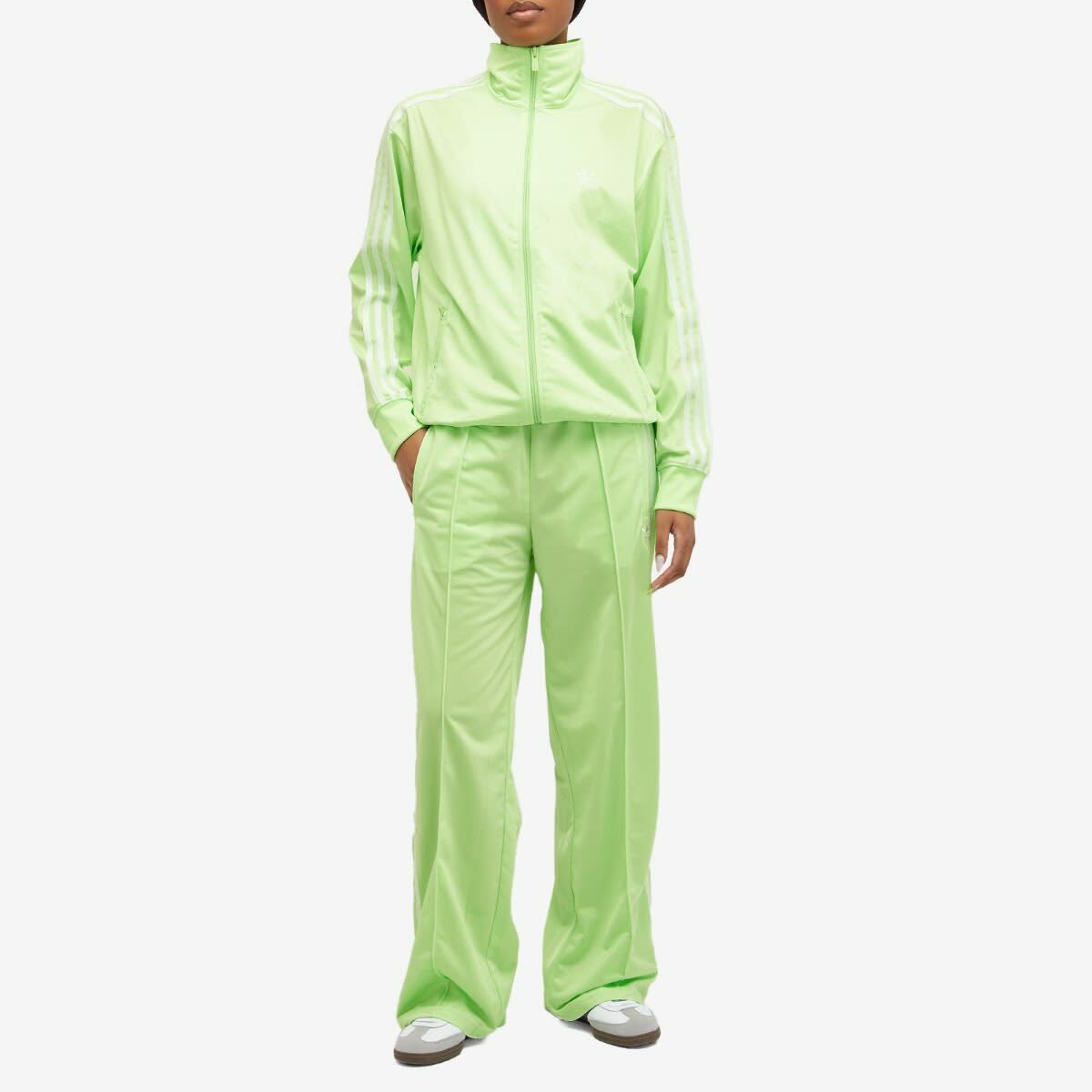 Adidas Men's Firebird Track Top in Semi Green Spark adidas