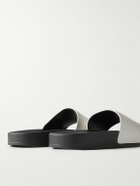 Frescobol Carioca - Humberto Debossed Full-Grain Leather Slides - White