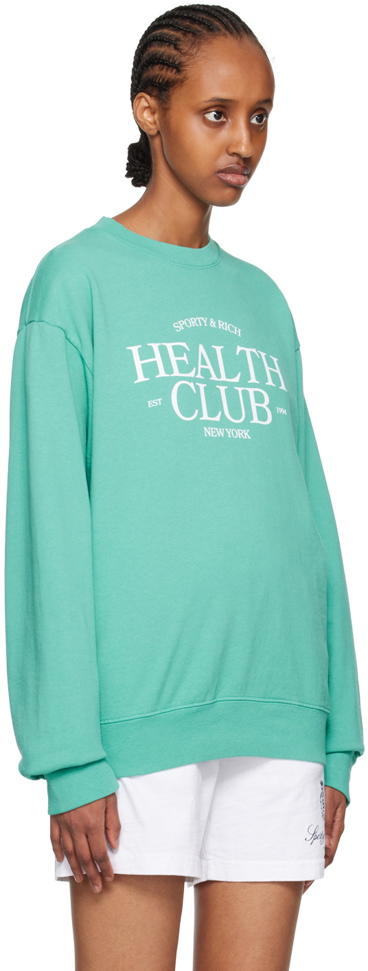 Sporty & Rich Blue 'Health Club' Sweatshirt Sporty & Rich