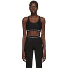 Marcelo Burlon County of Milan Black Logo Sports Bra