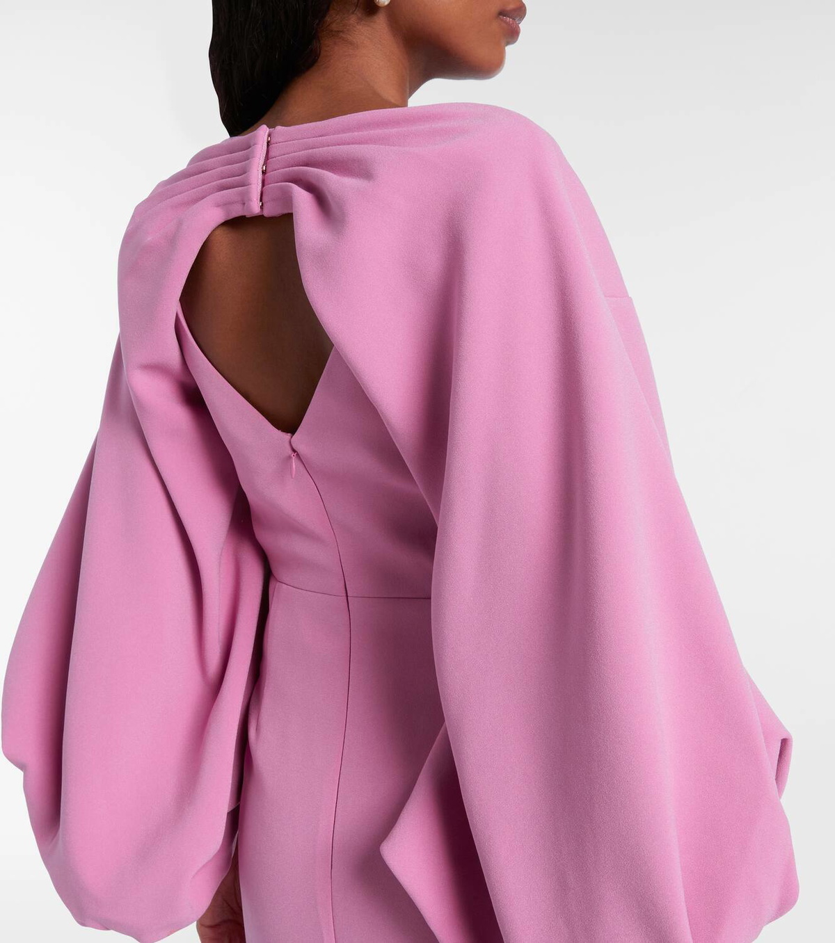 Roksanda Garance balloon-sleeve crêpe gown