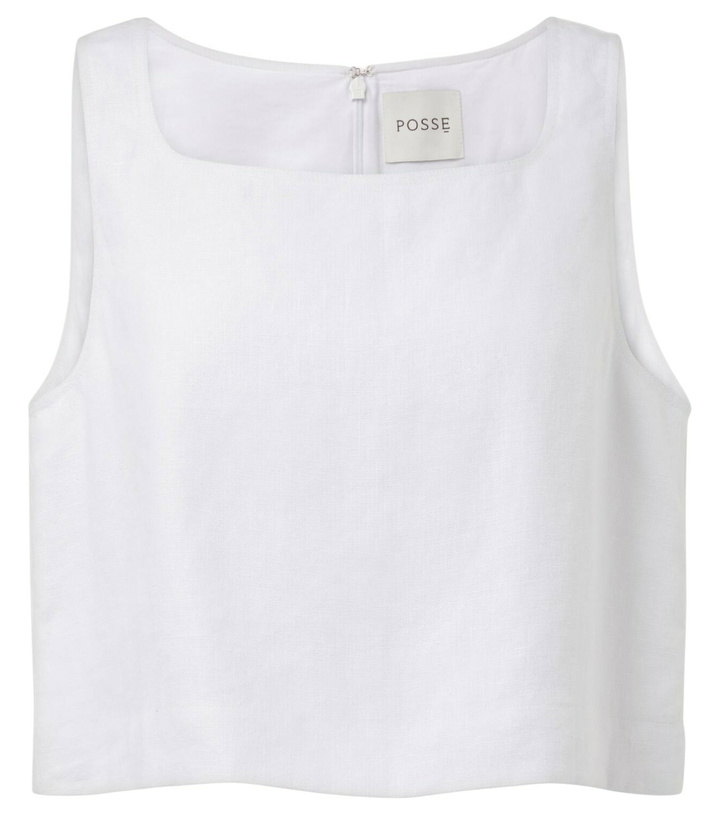 Photo: Posse Val linen crop top