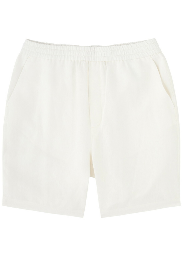 Photo: Sunspel Linen Shorts White