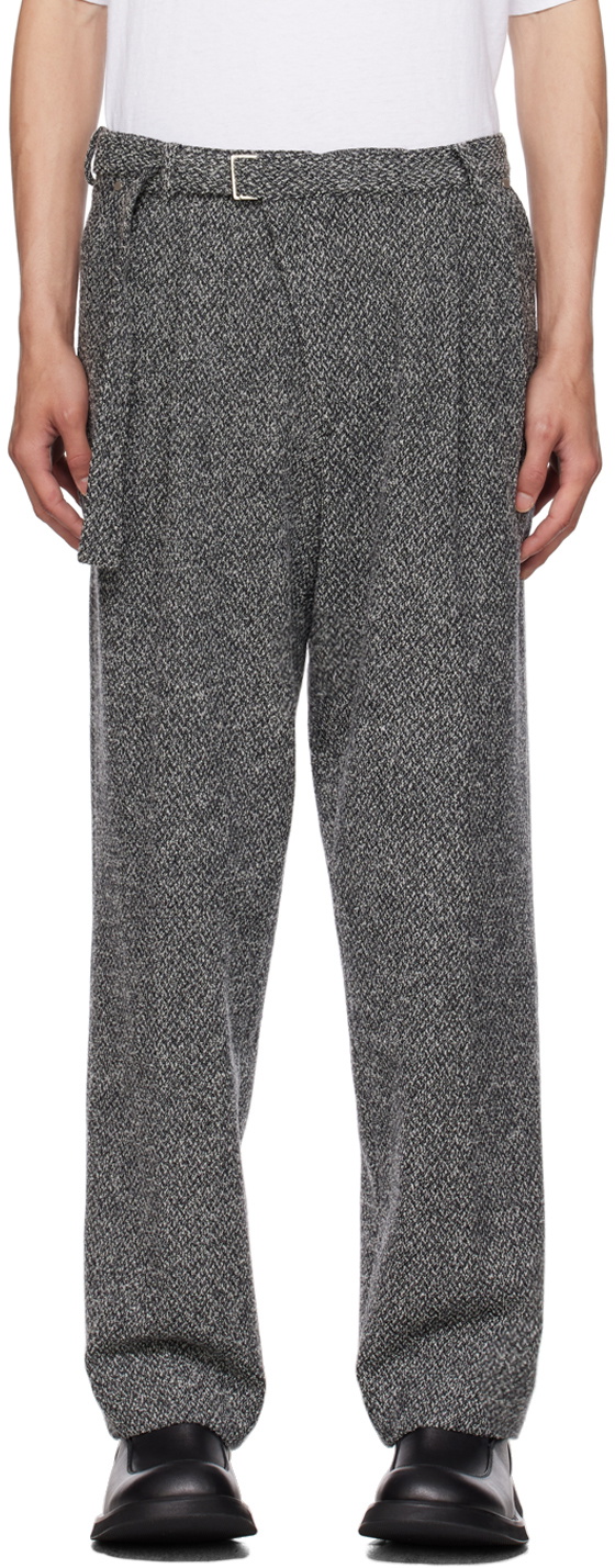 AFTER PRAY Black Belted Trousers