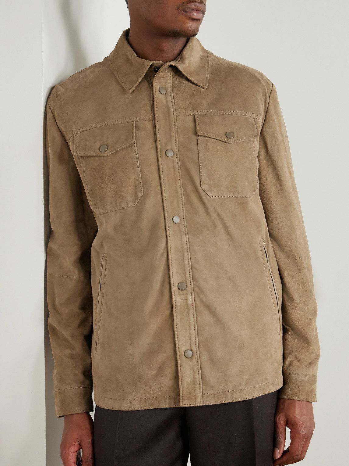 Canali - Suede Jacket - Brown