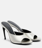 The Attico Betta 95 metallic leather mules