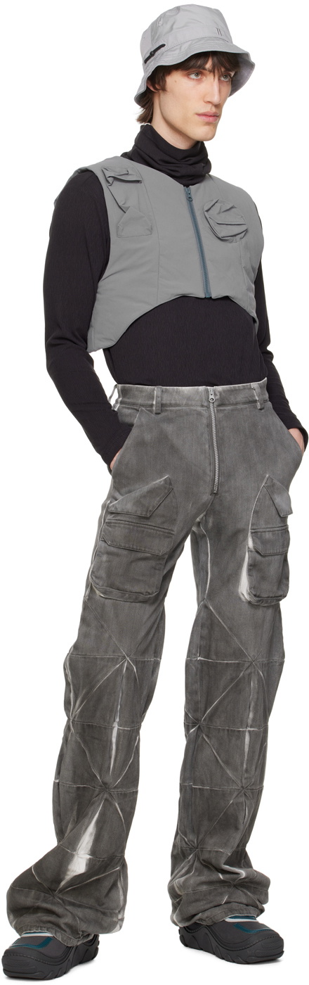 Uncertain Factor Gray Dustman Particle Storm Cargo Pants