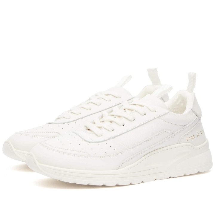 Photo: Woman by Common Projects Women's Track 90 Trainers Sneakers in Bone White