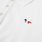 Maison Kitsuné Men's Tricolour Fox Polo Shirt in White