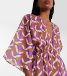 Eres Feel patterned cotton voile minidress
