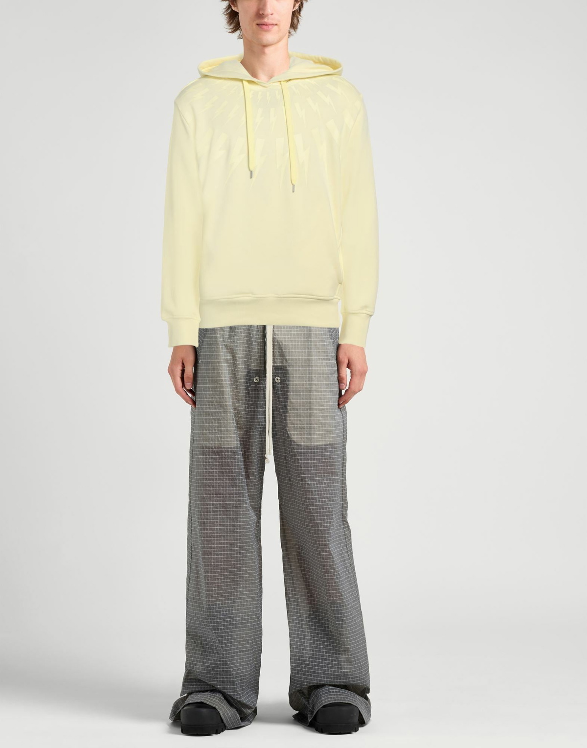 Neil Barrett Mens Sweatshirt in Yellow