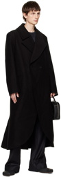 AARON ESH Black Double-Button Coat