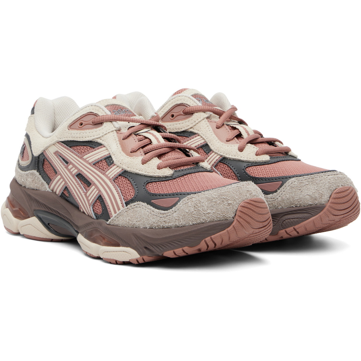 ASICS Pink & Off-White Gel-NYC 2.0 Sneakers