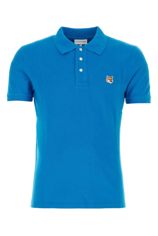 Photo: Maison Kitsuné Turquoise Piquet Polo Shirt