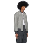 rag and bone Reversible Black and Grey Manston Bomber Jacket