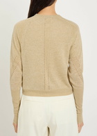 Joseph Tasse Lurex Knit Cardigan Beige