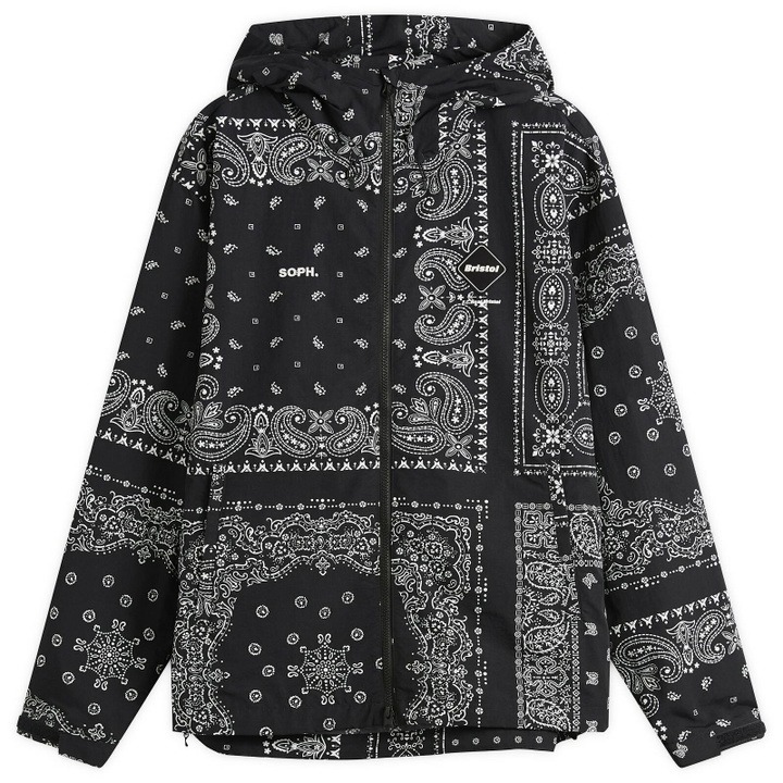 Photo: F.C. Real Bristol Men's Bandana Nylon Hooded Jacket in Black
