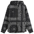 F.C. Real Bristol Men's Bandana Nylon Hooded Jacket in Black