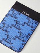 CELINE - Triomphe Printed Leather and Canvas Cardholder
