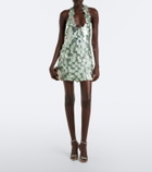 Retrofête Briggs sequined halterneck minidress