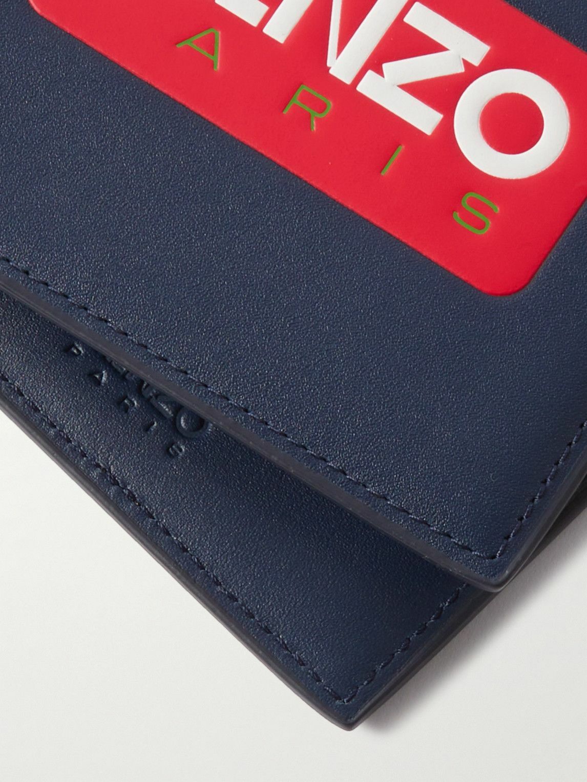 KENZO LogoEmbossed Leather Billfold Wallet Kenzo