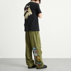 Maharishi Men's Dragon Crane Embroidered Loose Snopants in Olive